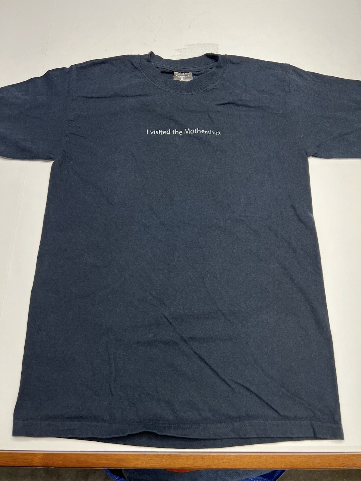 Vintage Apple Store “I Visited The Mothership” Black Small Hanes Beefy T Shirt