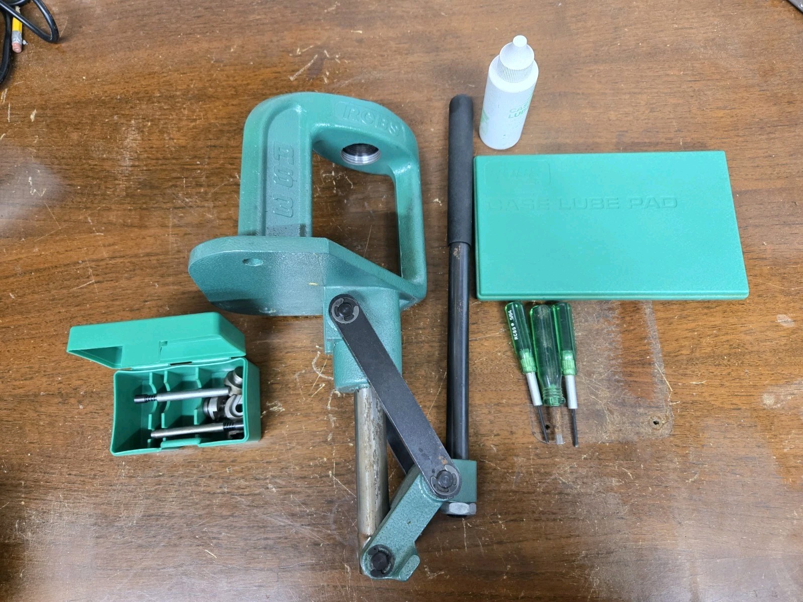 RCBS RS3 Single Stage Reloading Press Kit Shell Holders Tools Case Lube