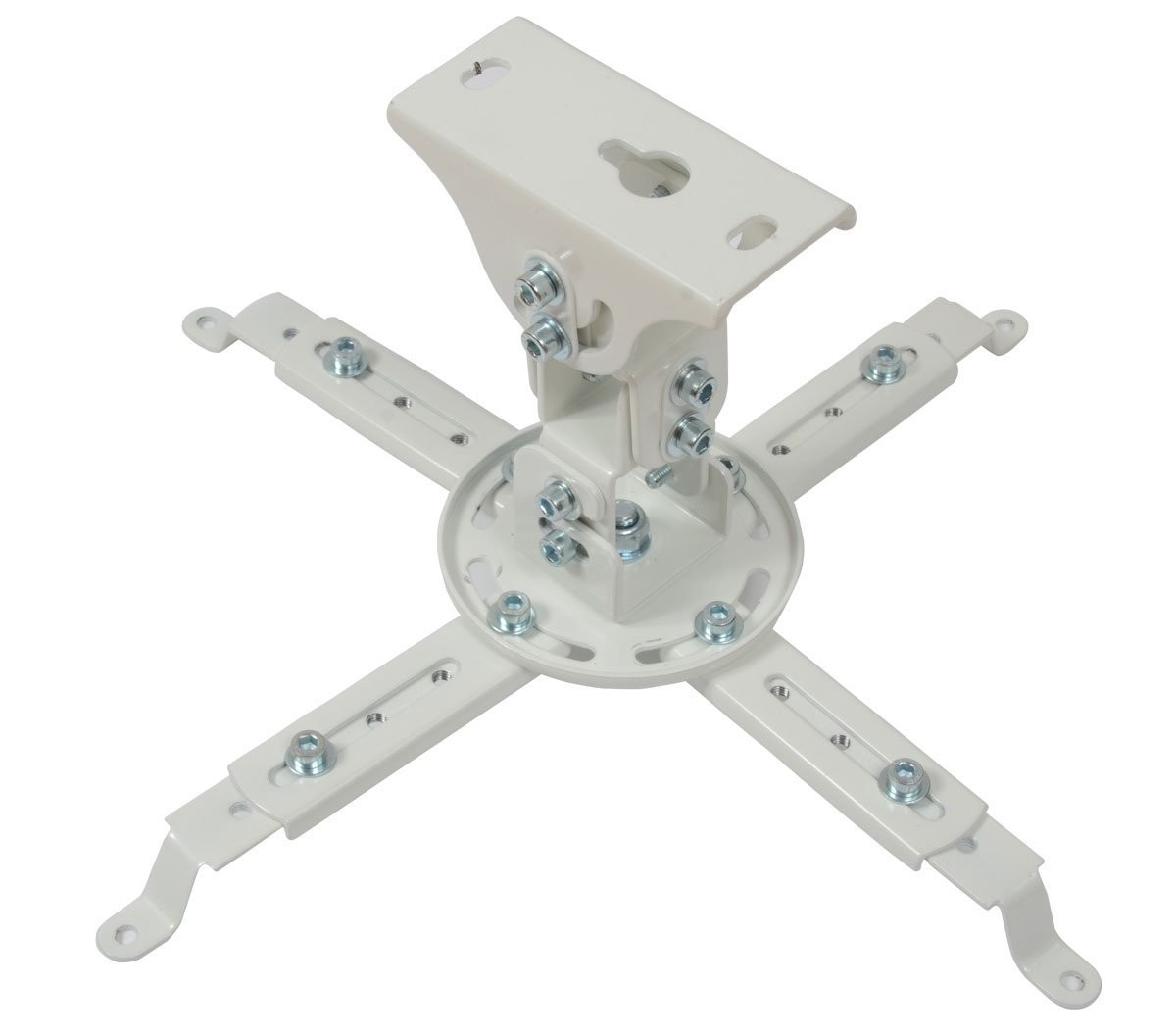 VideoSecu Projector Ceiling Mount Adjustable Steel 22lbs Capacity White Finish