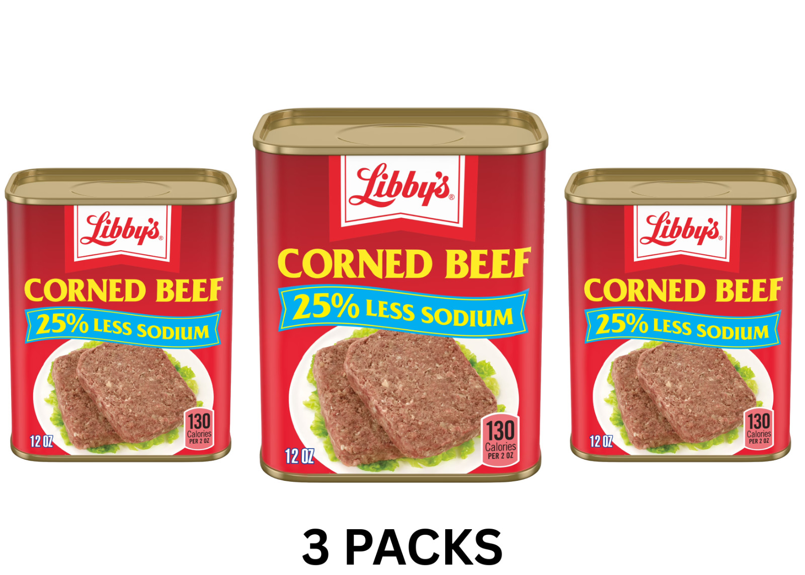 (3 pack) Libby's Corned Beef, 12 oz Can free shipping