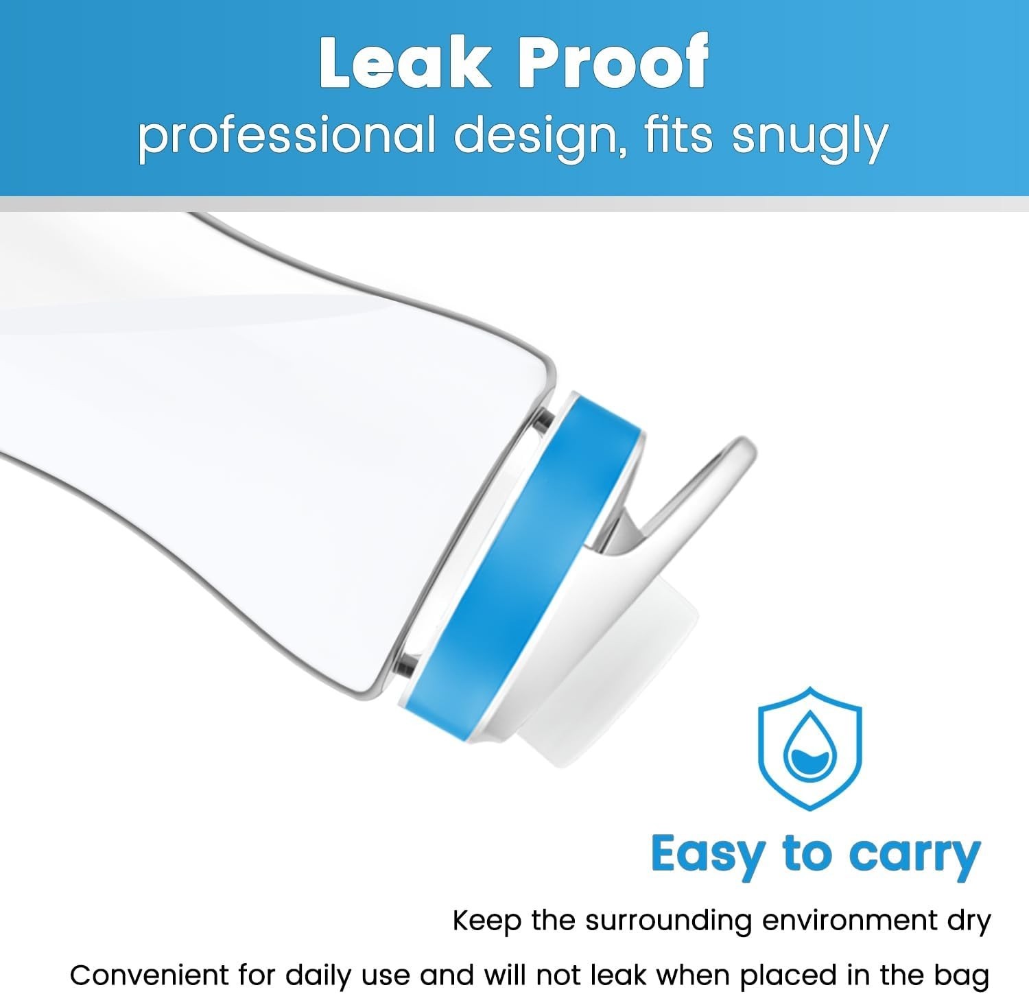 4-Pack Cirkul Water Bottle Lids - Leak-Proof & Dishwasher Safe Caps