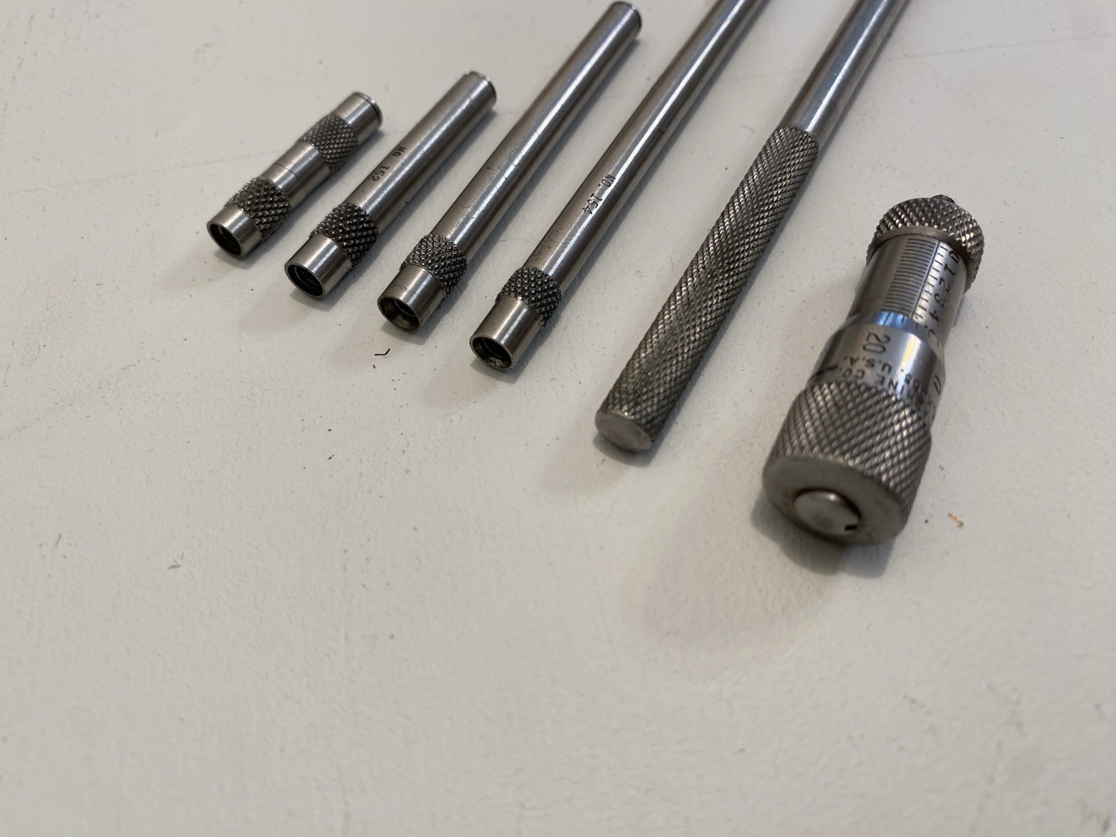 Vintage Fleming Manufacturing 1225 Inside Micrometer Set