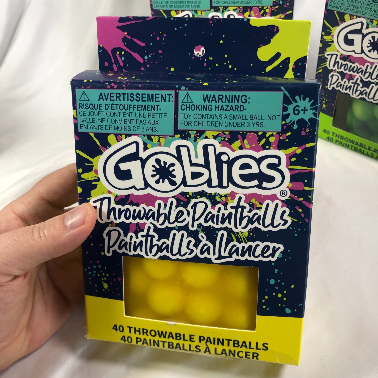LOT of (4) Boxes Goblies Throwable Paintballs Total Blue Green Orange Yellow NEW