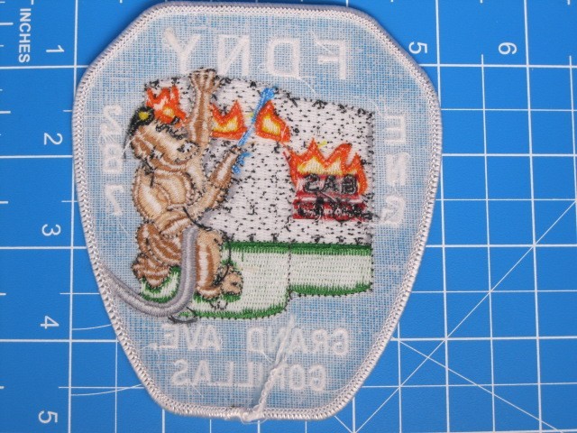 FDNY NYC Fire Department Engine 287 Grand Ave Gorillas patch