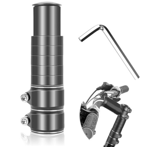 Bike Stem Riser Adjustable,Handlebar Extender, Increases Height Up to 5.2" for