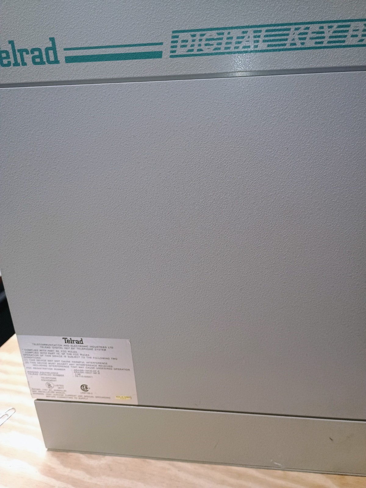 Telrad Digital Key BX KSU W/Cards 76-110-0000/1 untested as-is