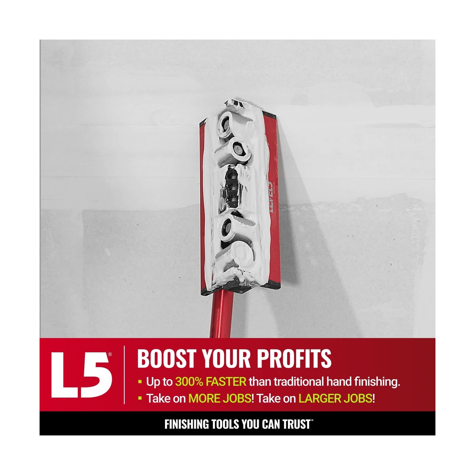 Corner Roller + Standard Handle - LEVEL5 | Pro-Grade | Drywall Gyprock Plaste...