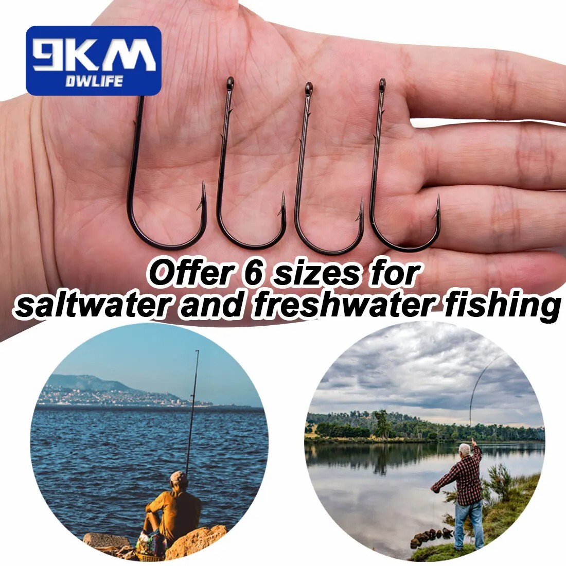 25~100Pcs Worm Hooks Long Shank Barbed hooks Baitholder hooks Live Bait hooks