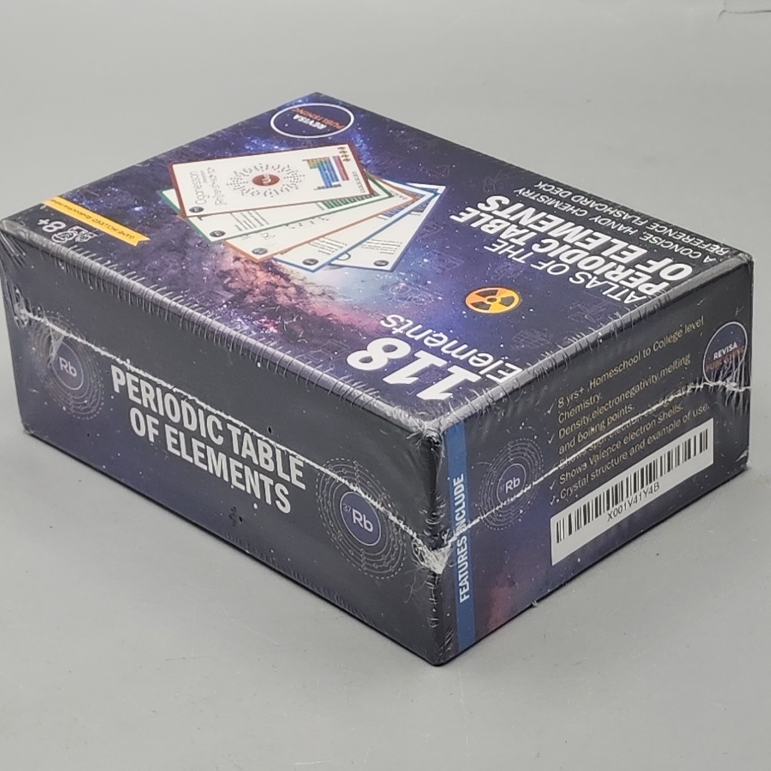 Periodic Table of Elements Laminated Flashcard Science Kit 118 Elements Sealed