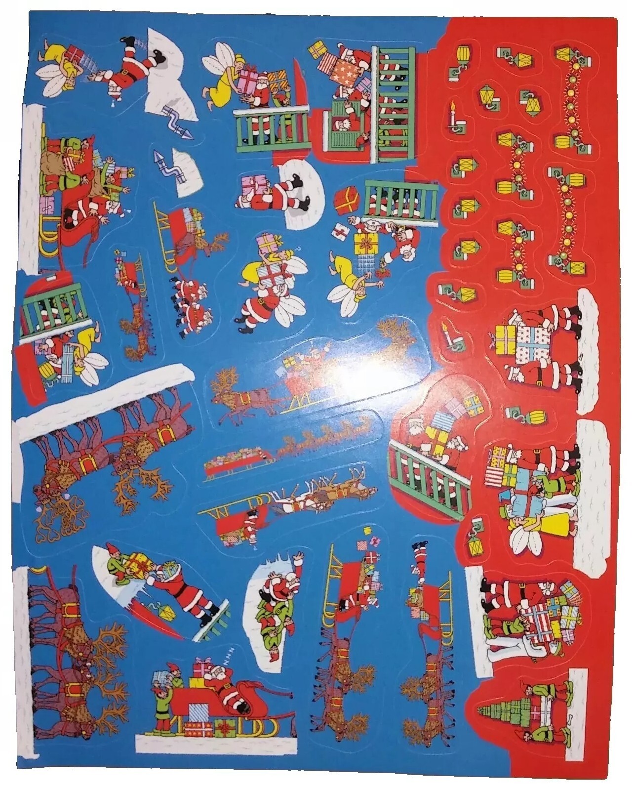 Waldo Christmas Stickers In French. 550 Stickers Lot
