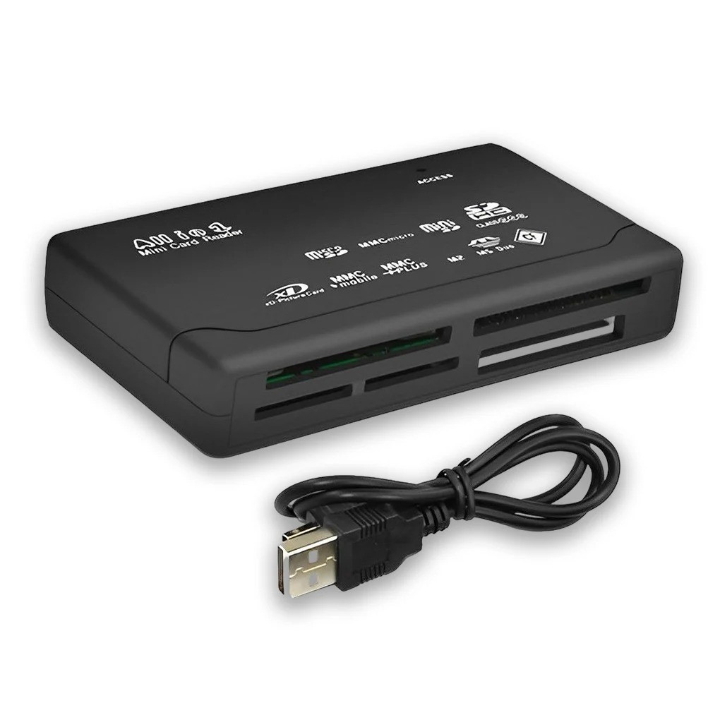 All In One USB 2.0 Memory Card Reader Adapter Support TF CF SD Mini SD MMC MS XD