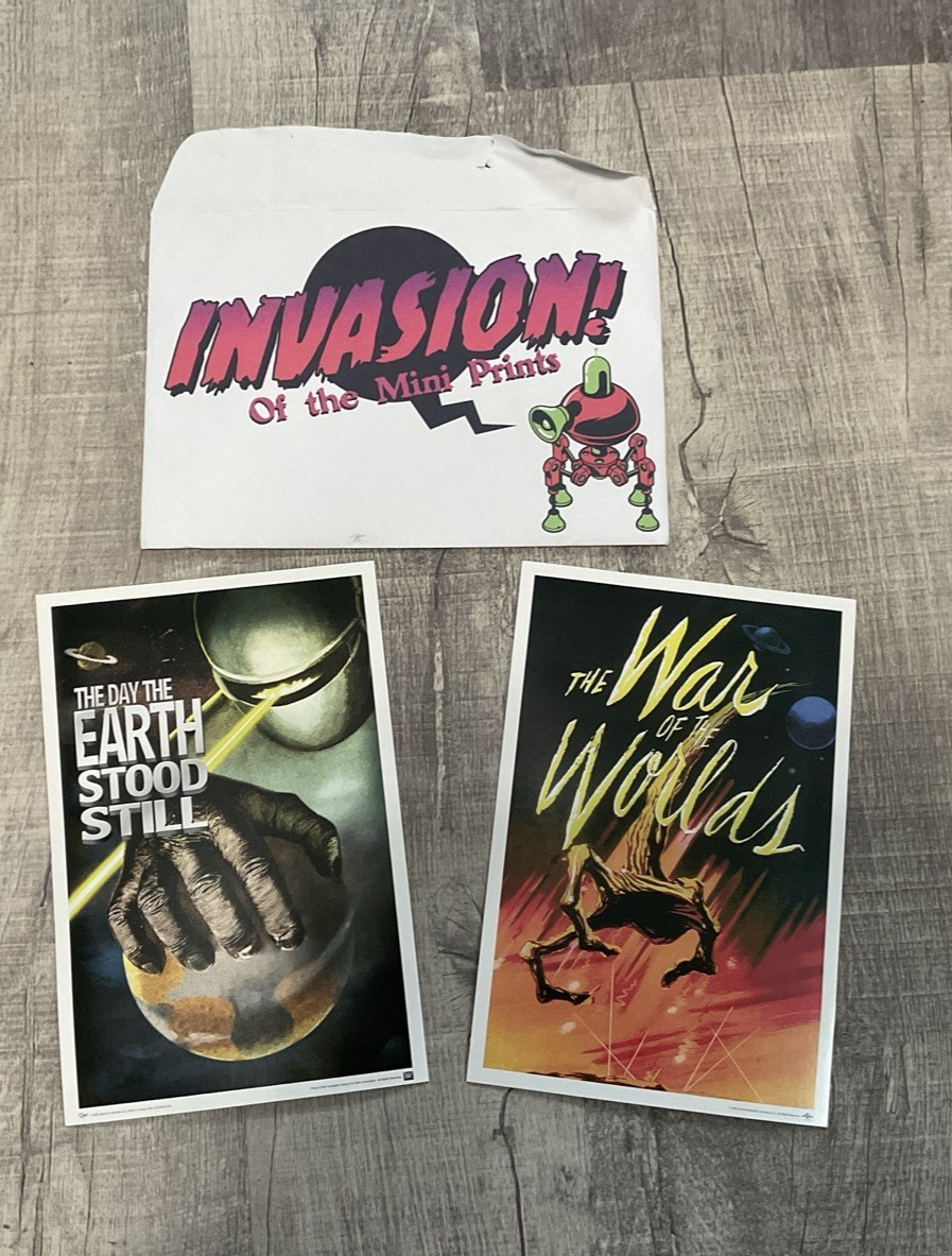Invasion of the Mini Prints War of the Worlds/Day Earth Stood Still! Loot Crate!