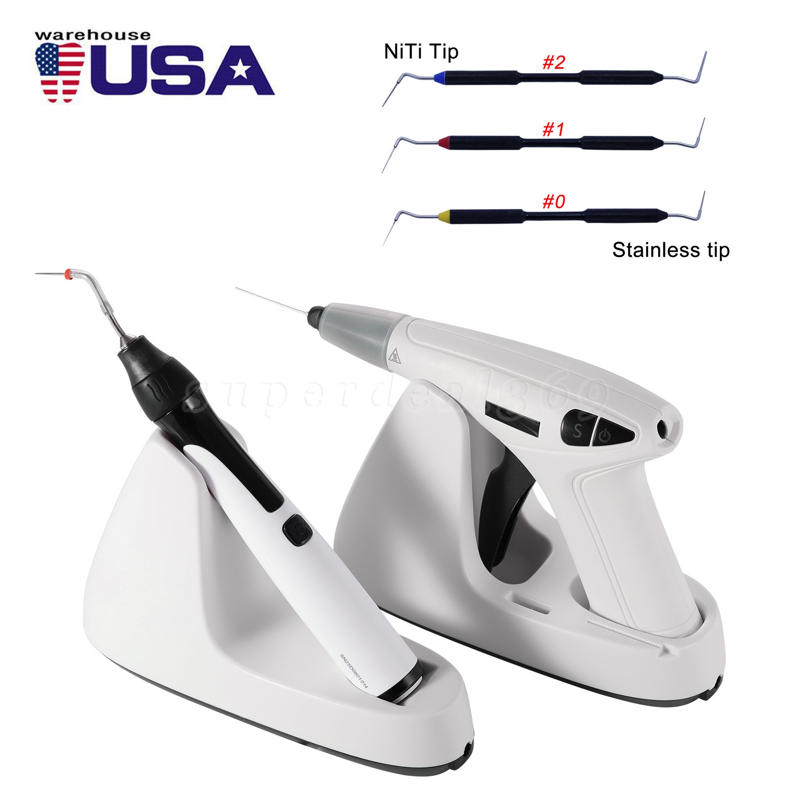 Dental Endo Gutta Percha Obturation System Heated Gun Pen /Endo Hand Plugger Tip