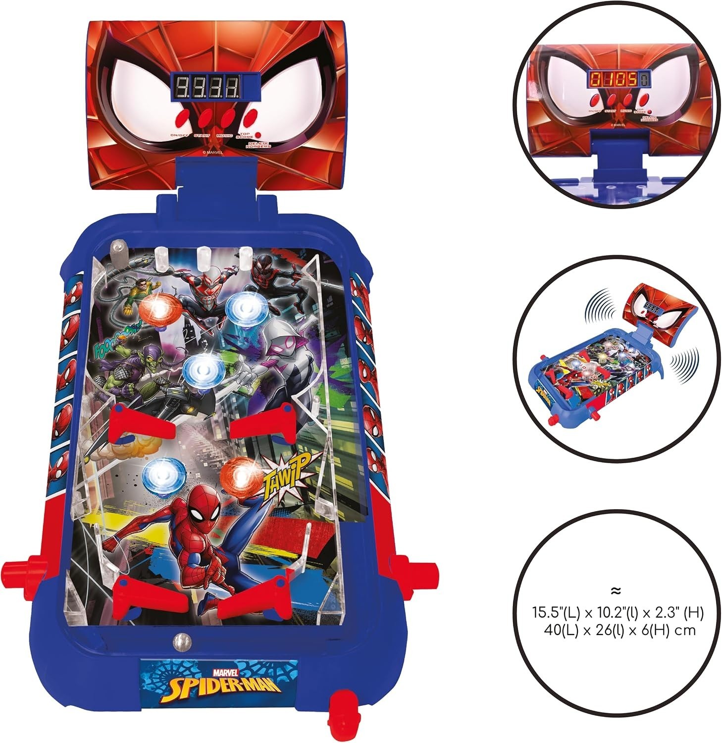 Electronic Table Pinball with Spider-Man