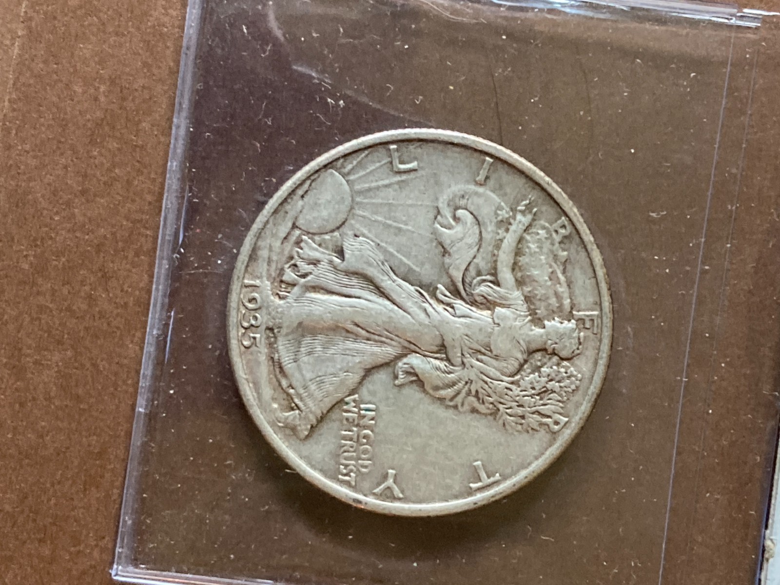 Lot of Four (4) Silver Half Dollars - 1935 Walking, Commemorative, 1911 Barber