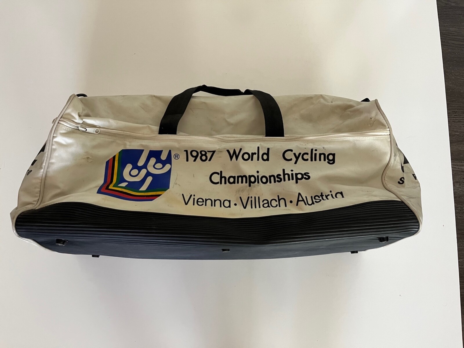 Lake Sport Vintage 1987 World Cycling Championships Vienna Team Bike Duffle Bag