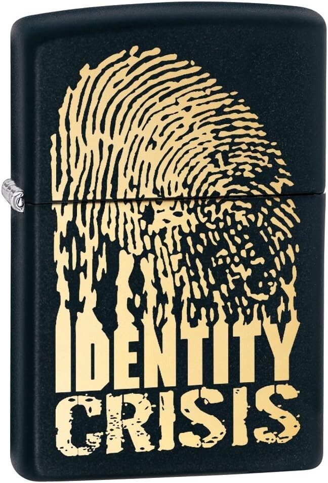 Zippo 28295 Identity Crisis Black Matte