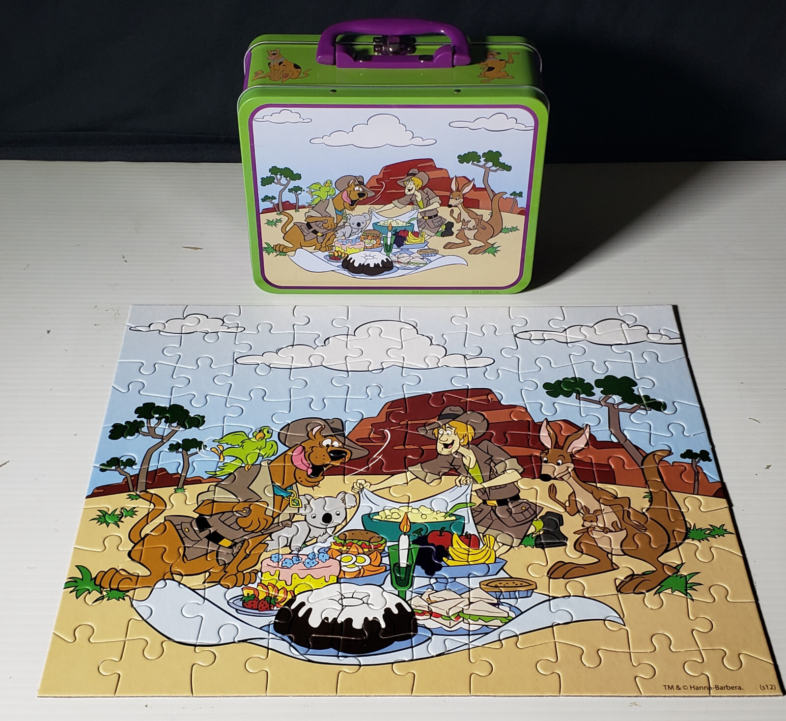 Scooby Doo Shaggy Metal Lunch Box 2012 Pressman Hanna Barbera #10608 Puzzle Tin