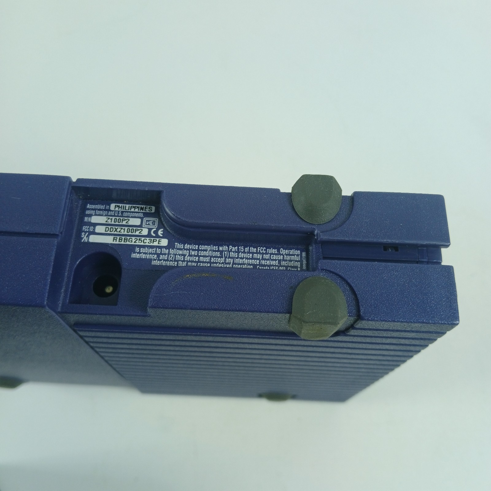 Iomega Zip 100 Parallel Port Drive Model Z100P2 W/TH CABLE POWER DISC TESTED