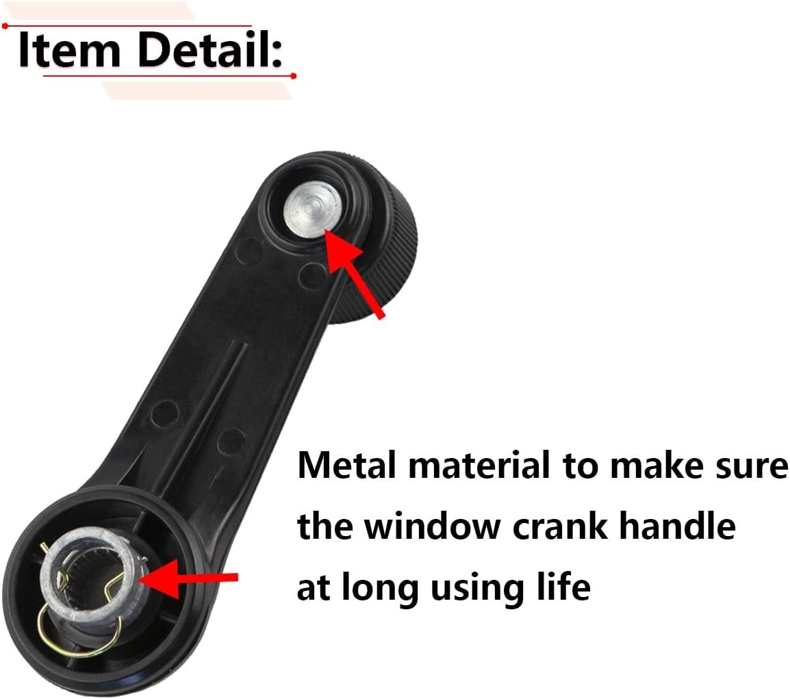 1Pair Window Crank Handle Compatible with Models, for 4Runner Camry Corolla Taco