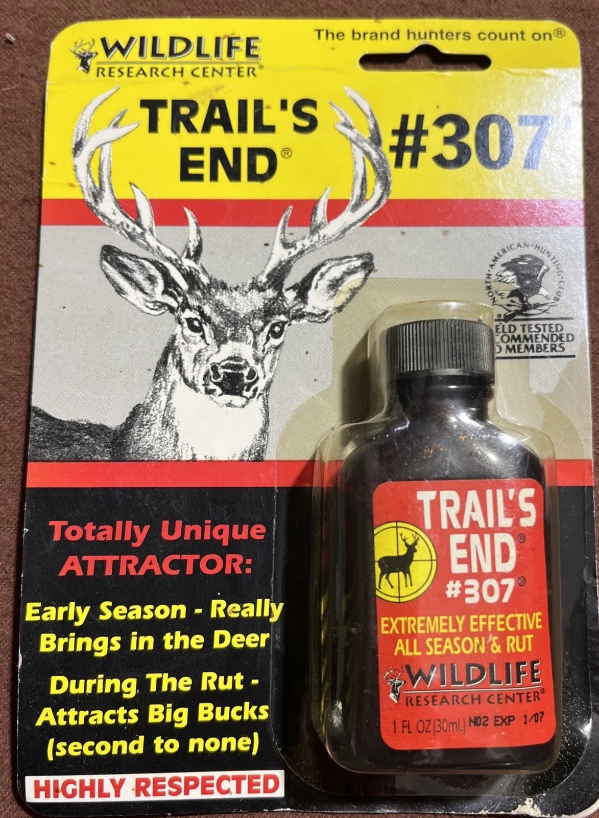 WILDLIFE RESEARCH CENTER TRAIL’S END #307 1 FL OZ. DOE IN HEAT URINE