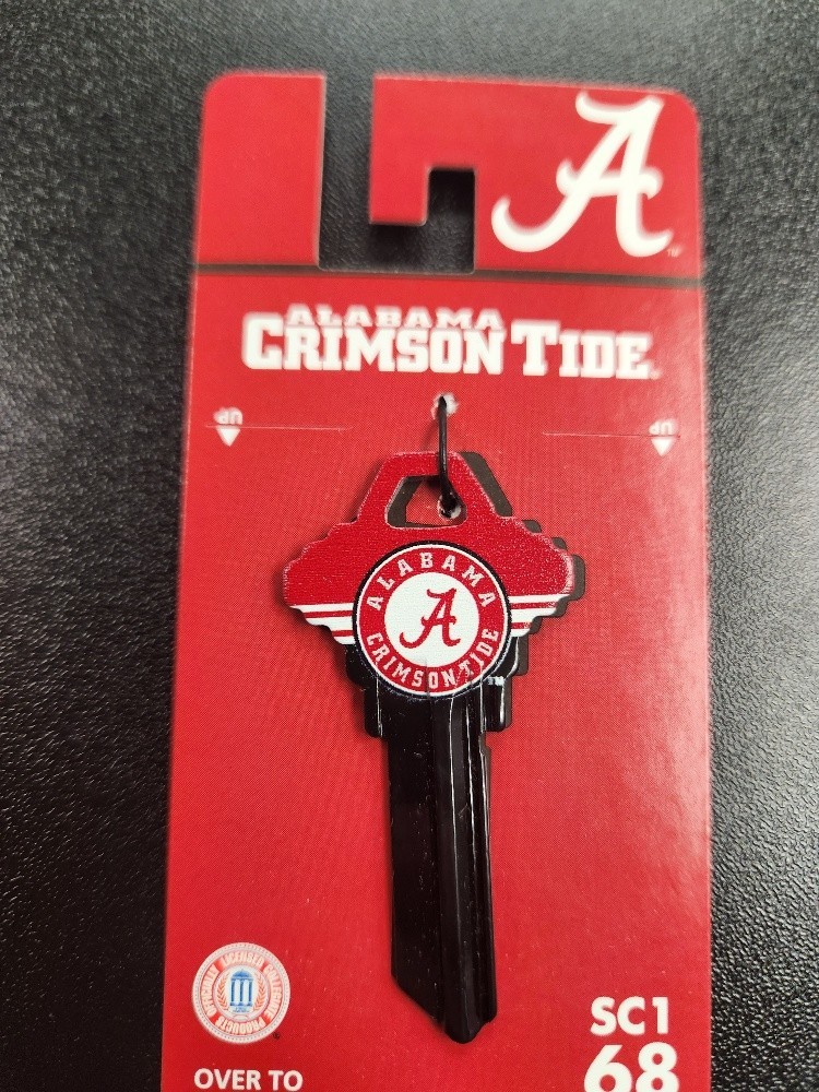 COLLEGE ALABAMA CRIMSON TIDE SCHLAGE SC1 KEYBLANK - READ DETAILS BELOW
