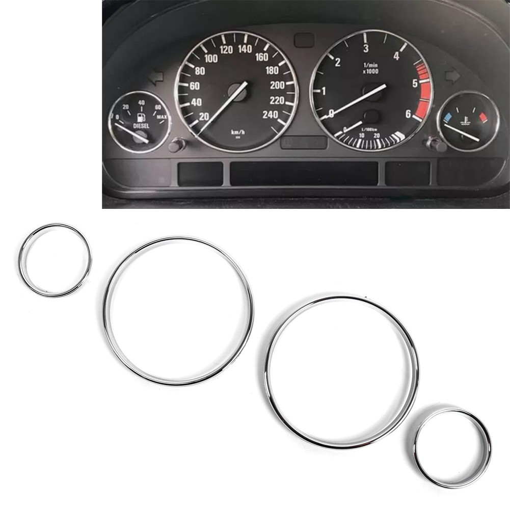 Speedometer Gauge Dial Rings Bezel Trim For BMW 5 7 Series E39 E38 M5 X5 E53