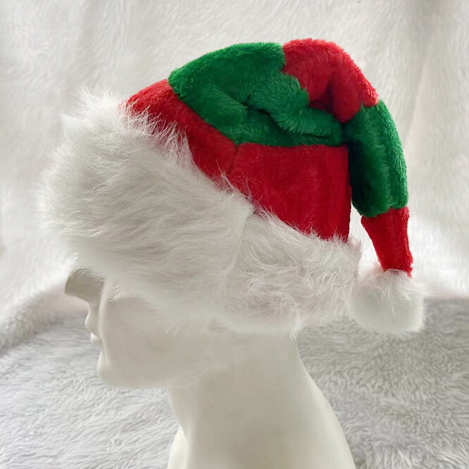 Christmas Santa Claus Hat Adult Christmas Holiday Hat Thickened Santa Claus Cap