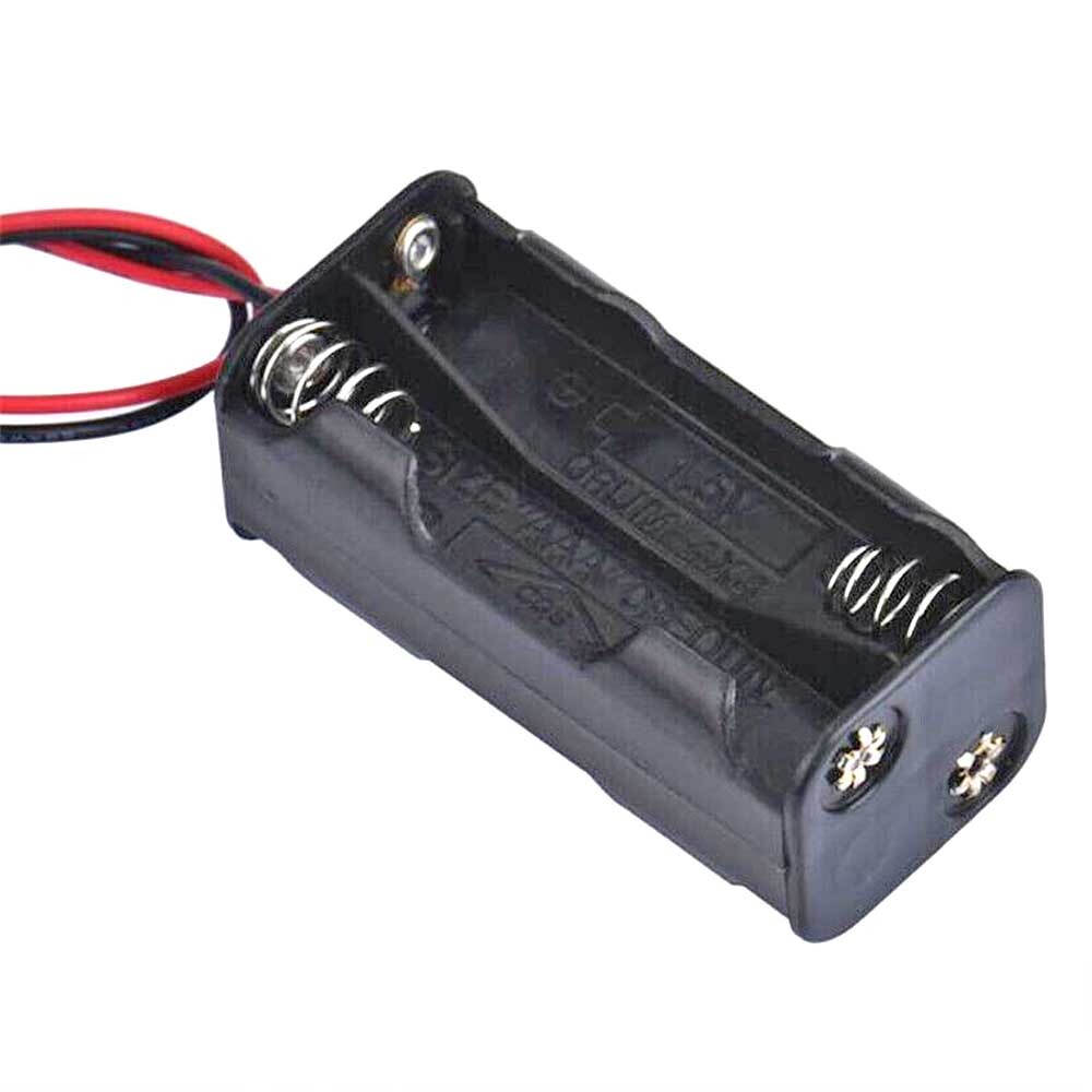 4Pcs Four/4X AAA DIY Battery Holder Case Box Base 6V/5V Volt With Bare Wire Ends