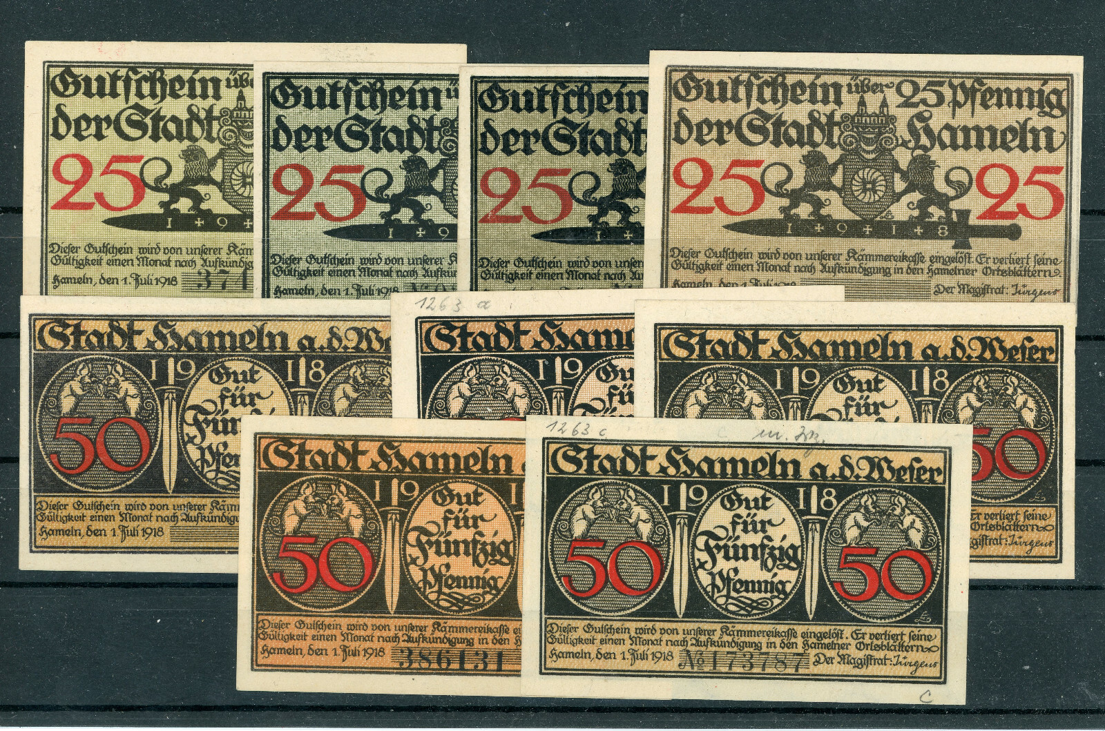 Hameln Small Collection From 9 Seem Emergency Money With Variations 2/18252