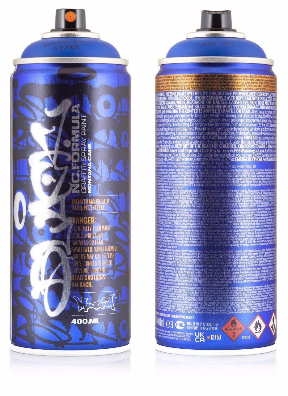 Montana Black Line Limited Edition Artist Sicoer, Black Line Sorrento Blue