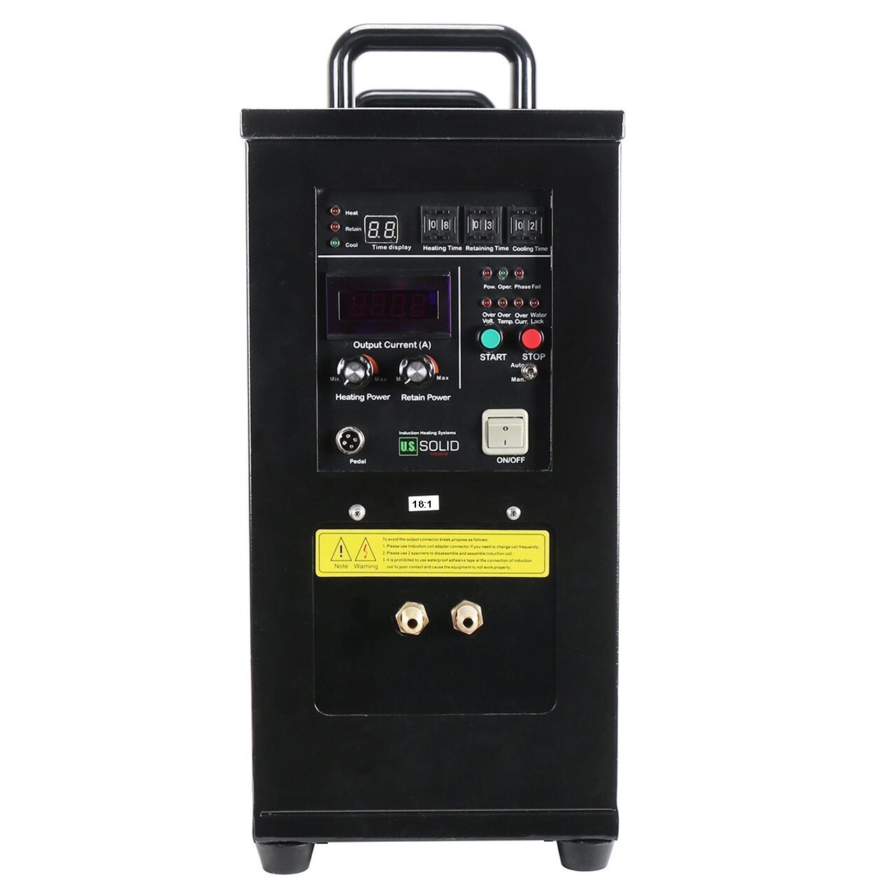 U.S. Solid 25KW High Frequency Induction Heater Furnace 480V, 18:1 Turns Ratio