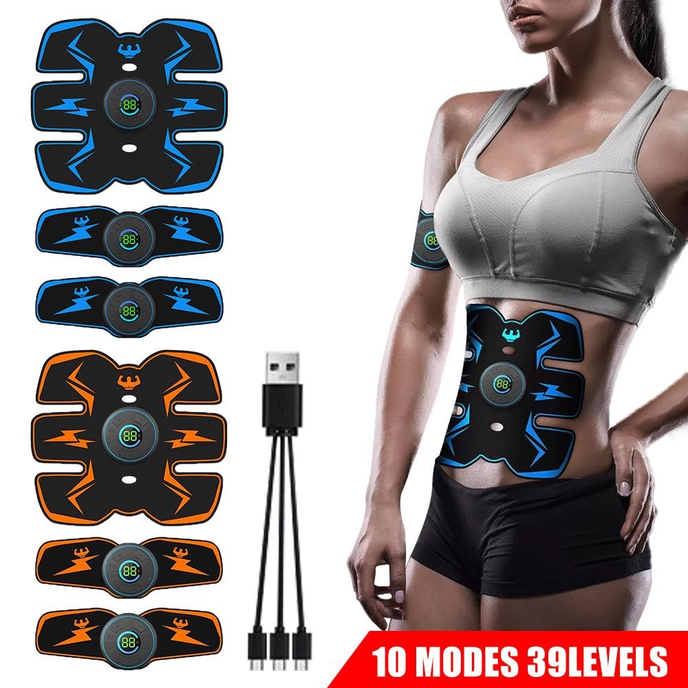 Upgraded EMS Abdominal Muscle Stimulator ABS Trainer Toner Belt Cruncher JQ