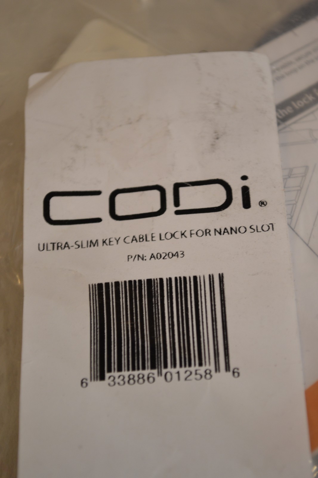 CODi Ultraslim Cable Lock (a02043)