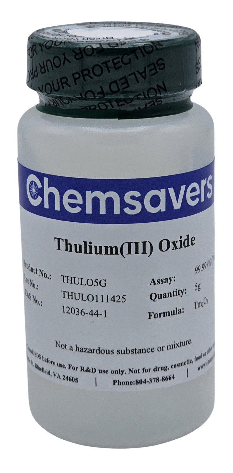 Thulium(III) Oxide, 99.99+% (Trace Metals Basis), 5g