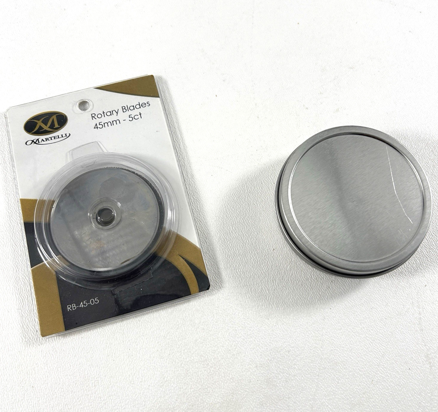 Martelli Ergo 2000 Rotary Cutter 45mm Refill Blade 5 Pack & Case w/ 8 Blades