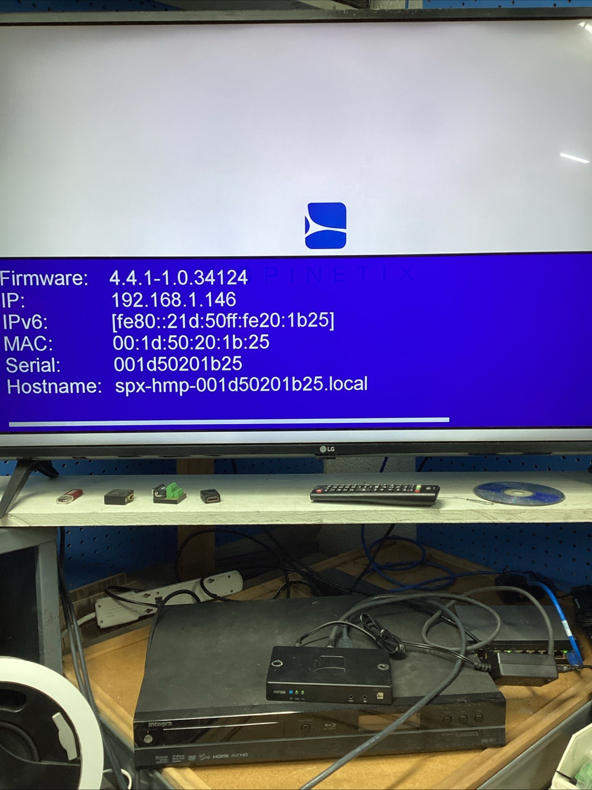 SpinetiX HMP300 Digital Signage Hyper Media Player with AC Adapter