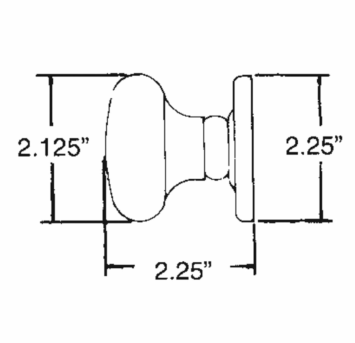 Baldwin Hardware Half Dummy Set