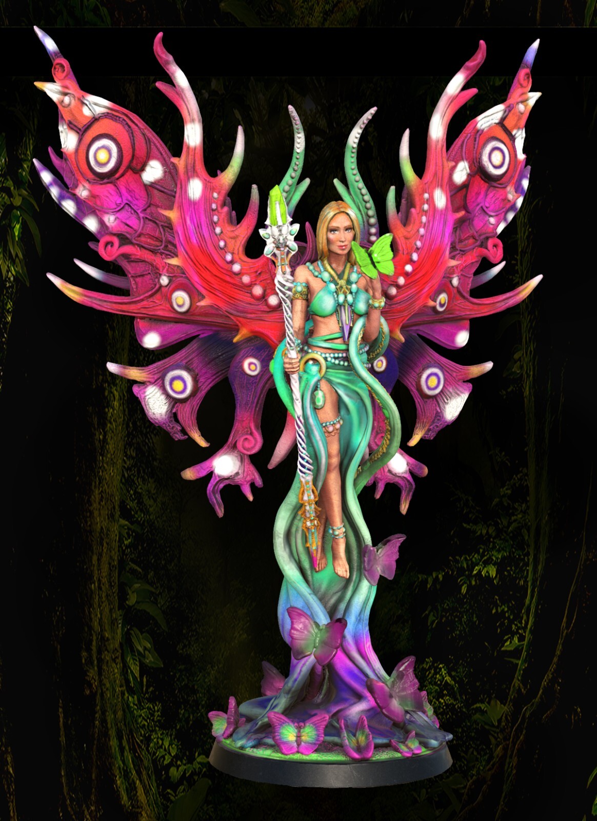 Dungeons & Dragons Playable Character - Athalia Final, Butterfly, Human, Fairy