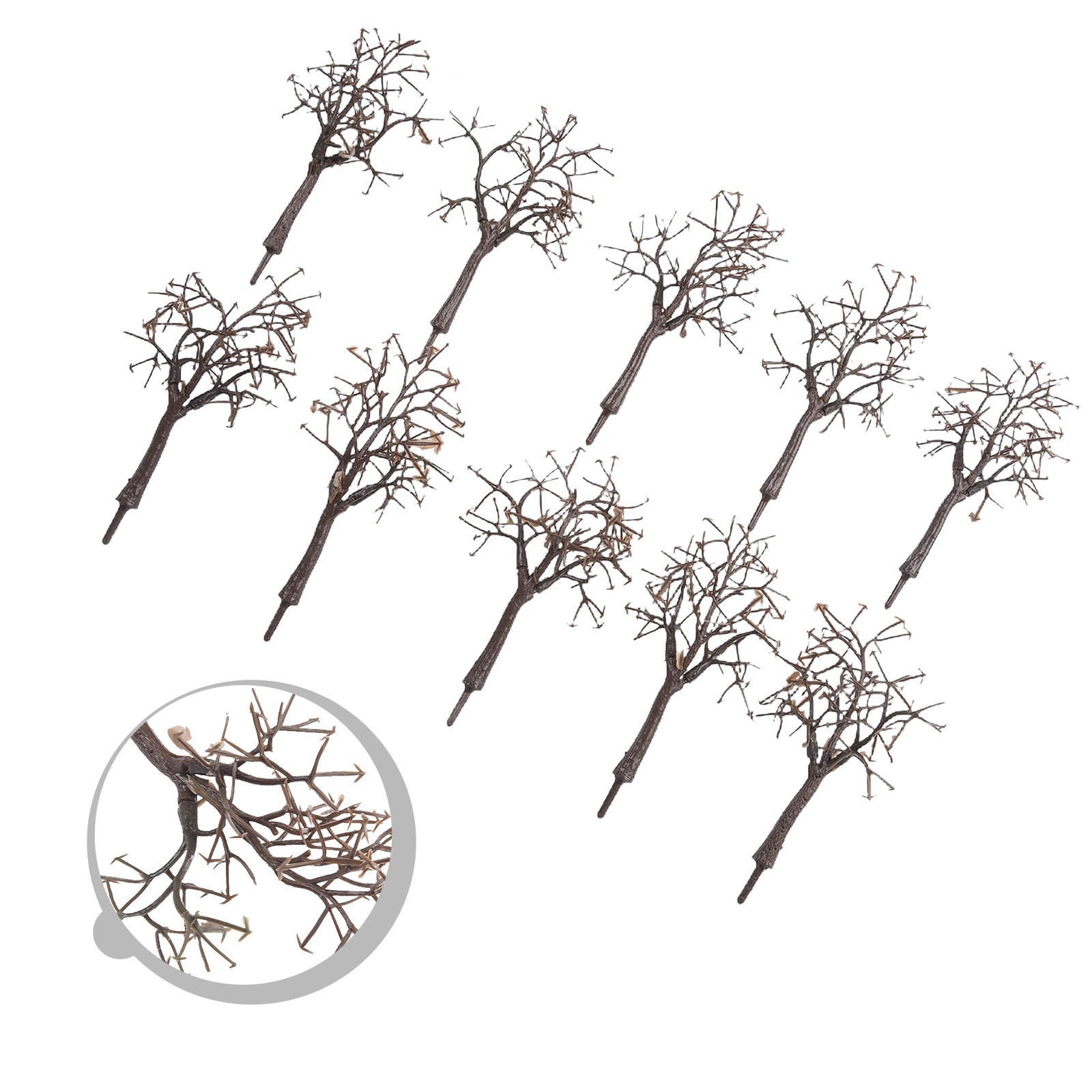 DIY Craft Supplies For Model/ Building 12cm Scenery Landscape Trees Pack Of 10