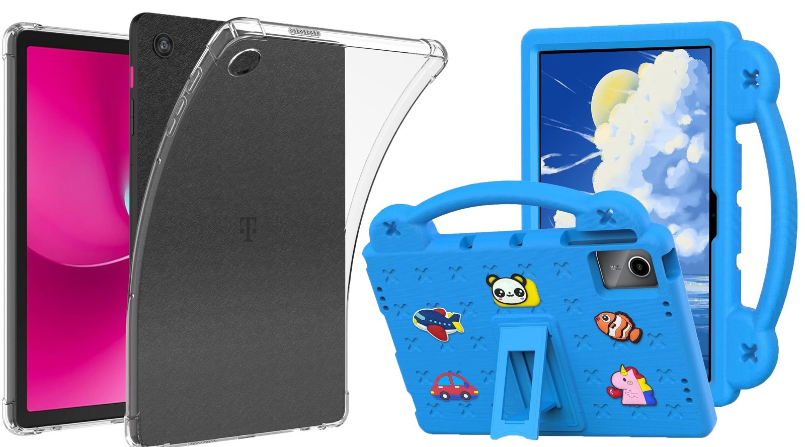 Clear Case / Foam Case For T-Mobile REVVL Tab 2 5G 10.1" Stand Shockproof Cover