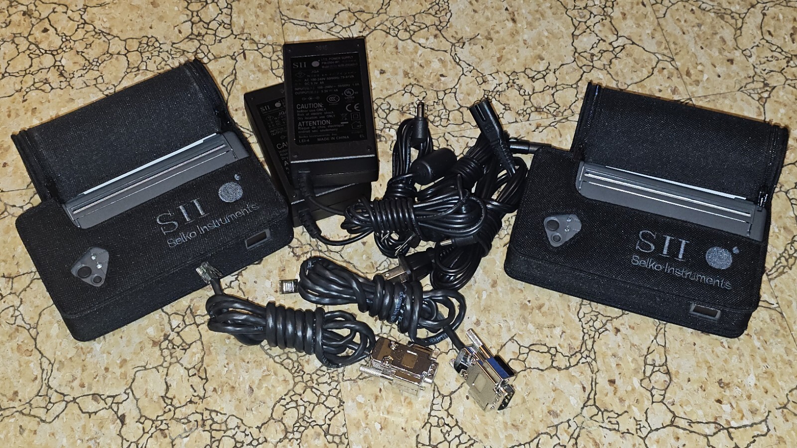 Lot 2 Seiko SII POS Thermal Receipt Printer DPU-3445 w/cables