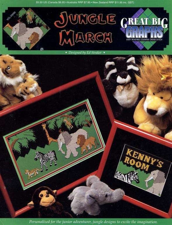 NEW JUNGLE MARCH TWO GREAT XSTITCH CHARTS