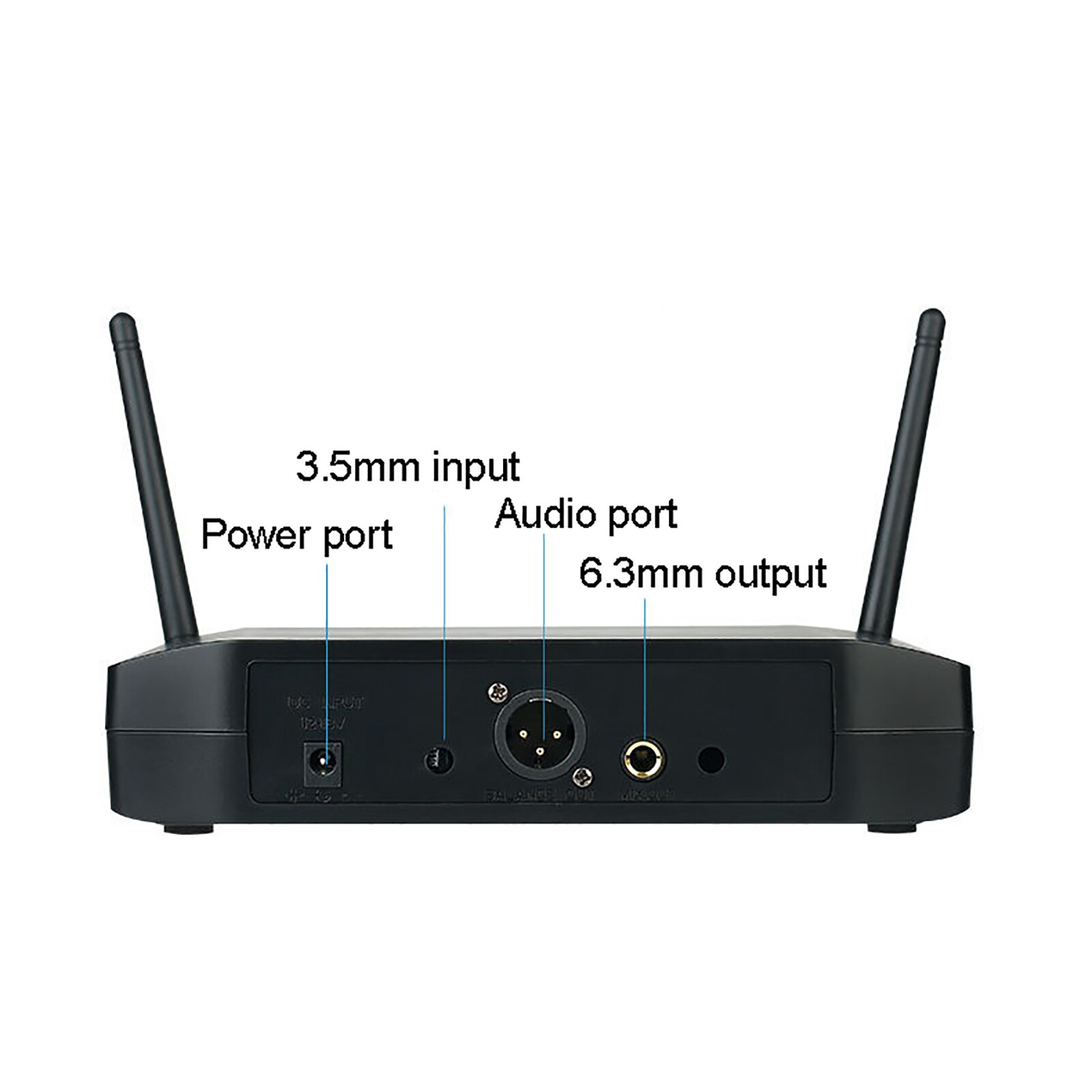 Pro Audio VHF Wireless Microphone System 4 Channel 4 Handheld Metal Dynamic Mic
