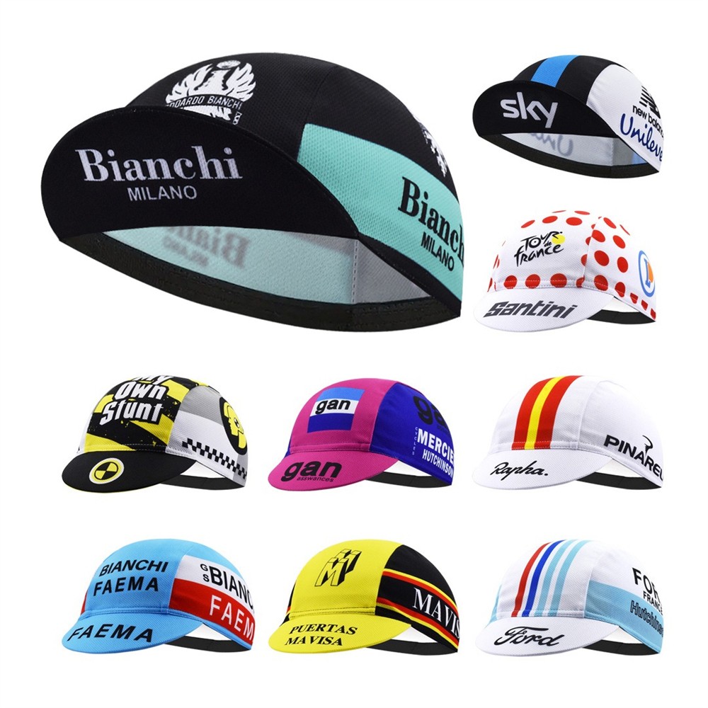 Letter Stripes Printed Quick Dry Bicycle Riding Cap Hiking Mesh Hats Cycling Hat
