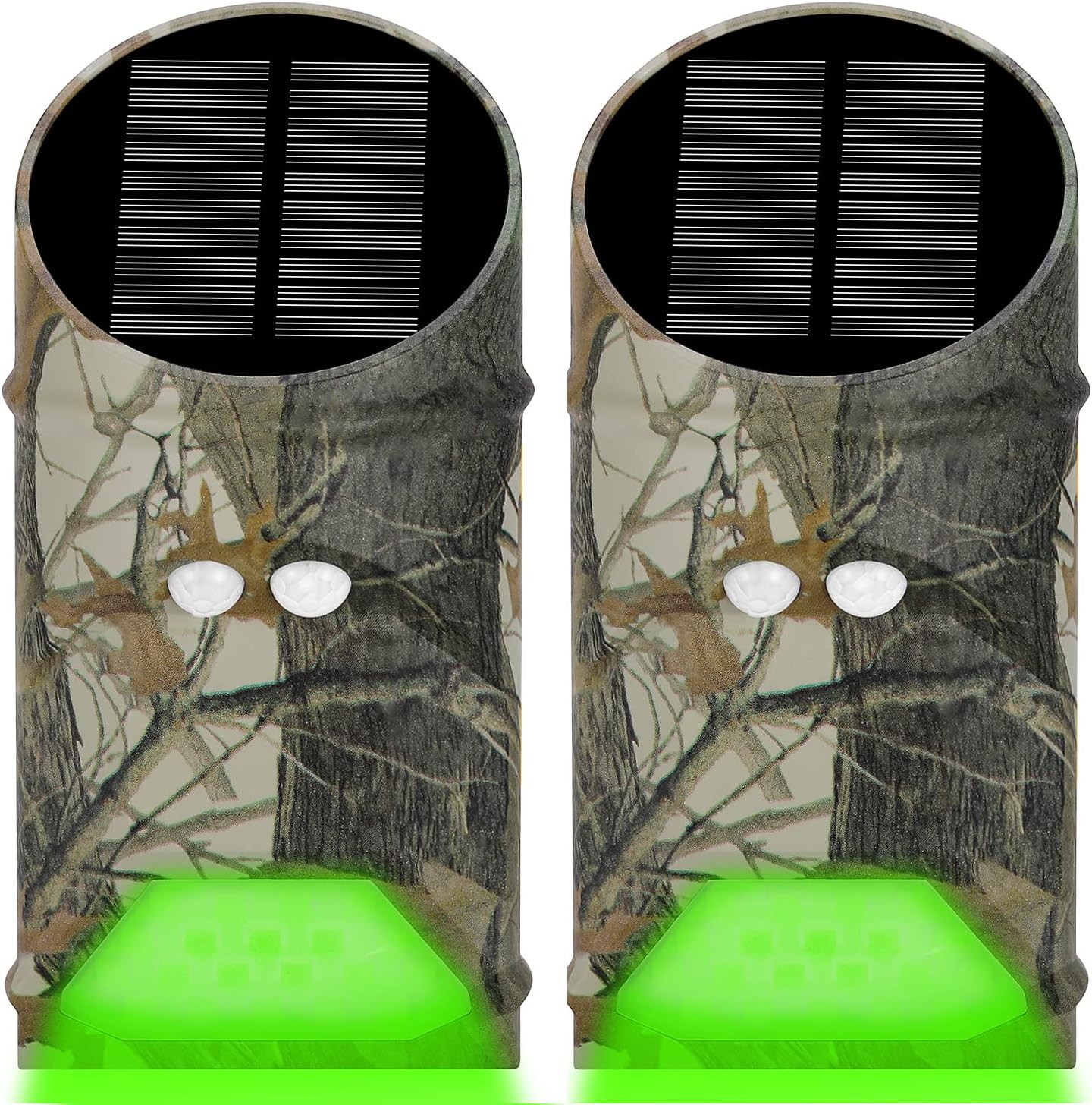 Solar Green Game Feeder Lights with Motion Activated for Hog,Pig,Predator,Coyote