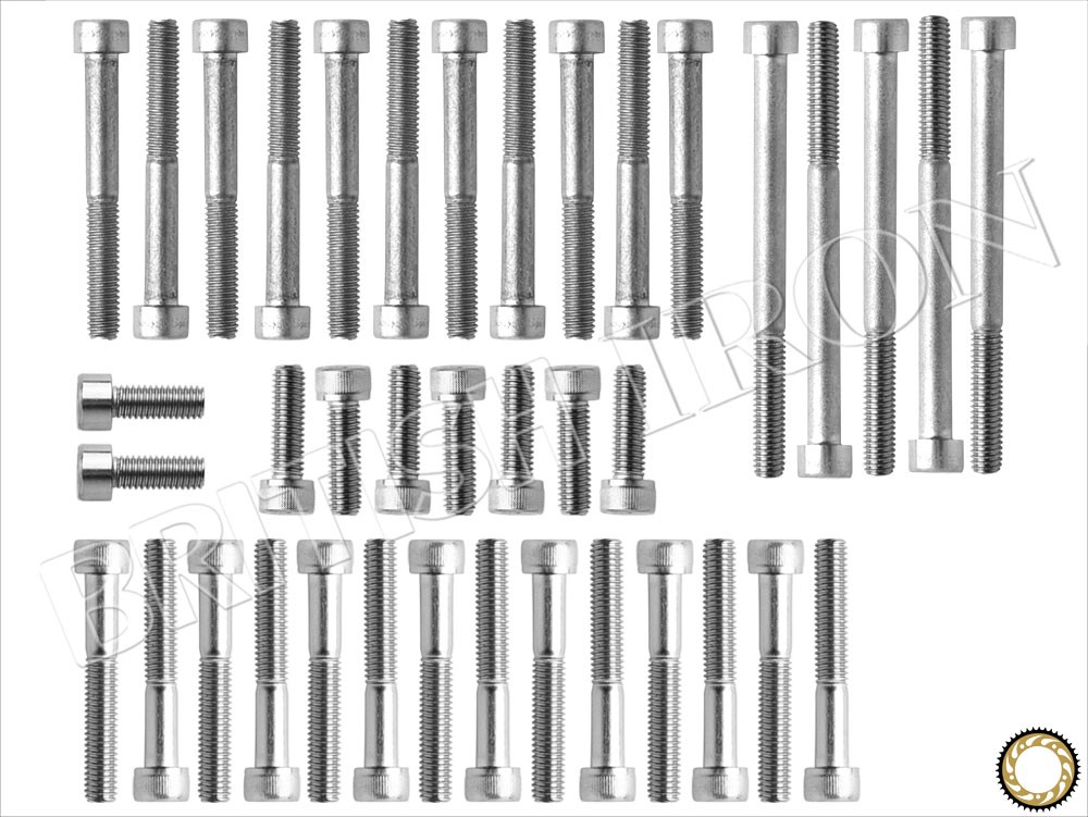 Side Cover Bolt Kit for Air Cooled Carbbed Twins (Up To 161317) PN MBI-SCHW01