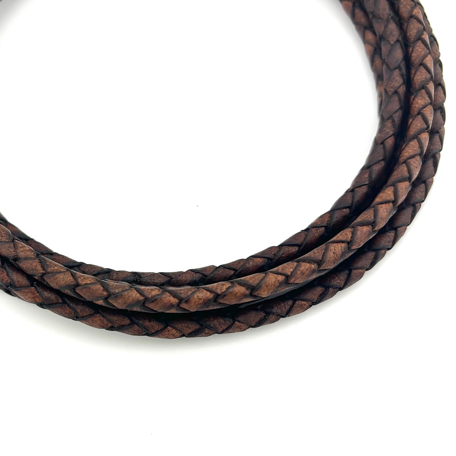 Bolo Supply Co.  5mm Braided Leather Cord for Jewelry Making, Bracelets, Neck...