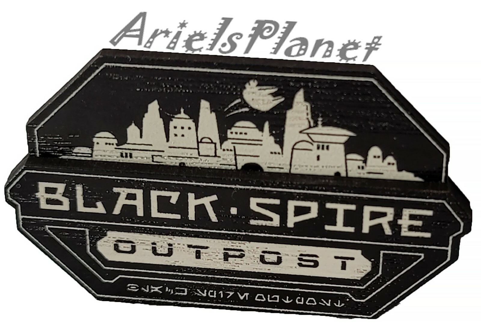 Disney Parks Star Wars Galaxy's Edge Black Spire Outpost 3D Wood Fridge Magnet