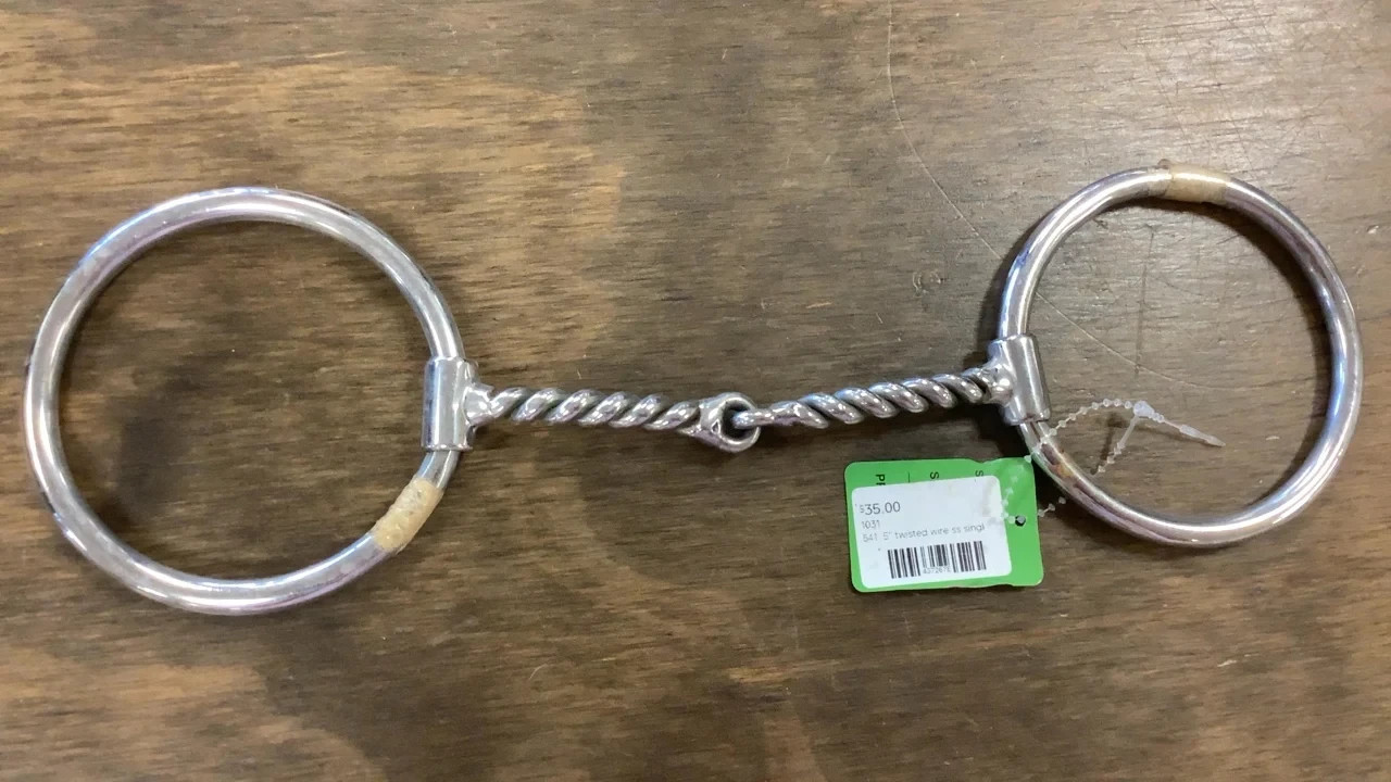 CLASSIC EQUINE Stainless Steel Twisted Loose/O Ring Snaffle Bit